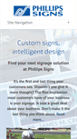 Mobile Screenshot of phillipssigns.biz