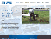 Tablet Screenshot of phillipssigns.biz