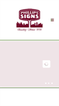 Mobile Screenshot of phillipssigns.com